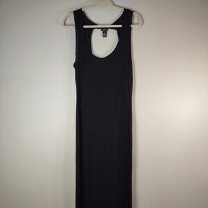 Rue 21 Black Maxi Dress with Cut Out, Size XL